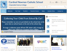 Tablet Screenshot of cardinalnewmanschool.net
